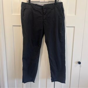 Frank & Eileen Women's Size 12 Cotton Raw Hem Cropped Wicklow Chino Pants